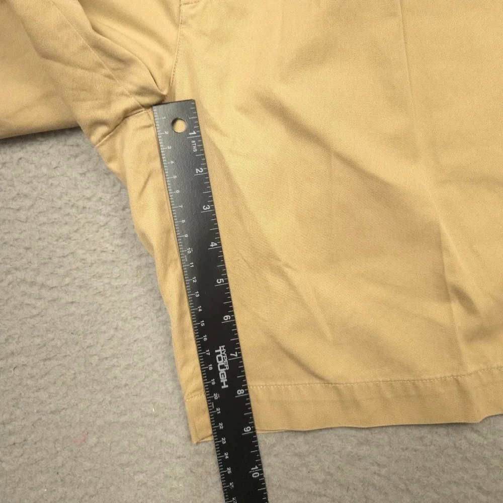 Polo by Ralph Lauren Tyler Shorts Mens 38 Khaki Pleated Chino 100% Cotton
